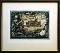 Milan Bauer - Píseň Mississippi - grafika